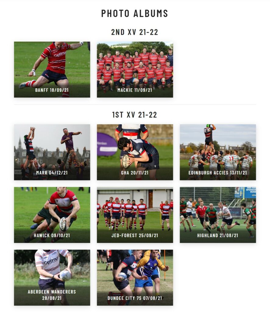 Aberdeen Grammar Rubgy's photo galleries