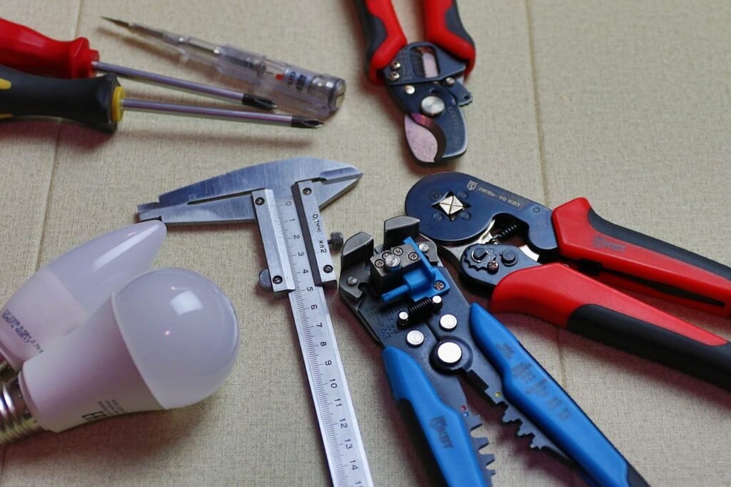 Photo of some electrician's tools